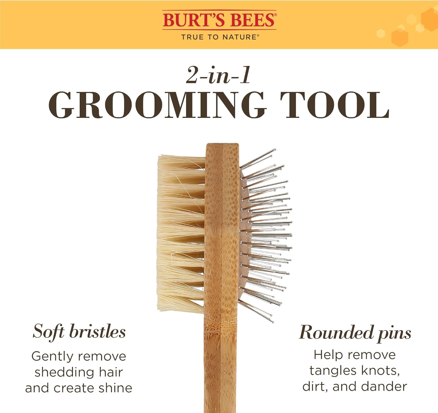 Double Sided Pin & Bristle Brush