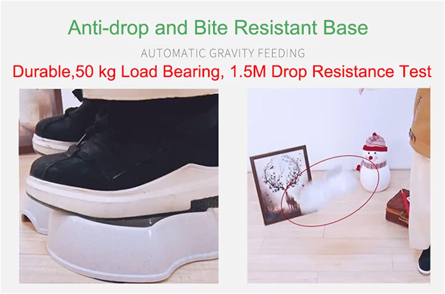  Food Feeder & Water Dispenser For Pets