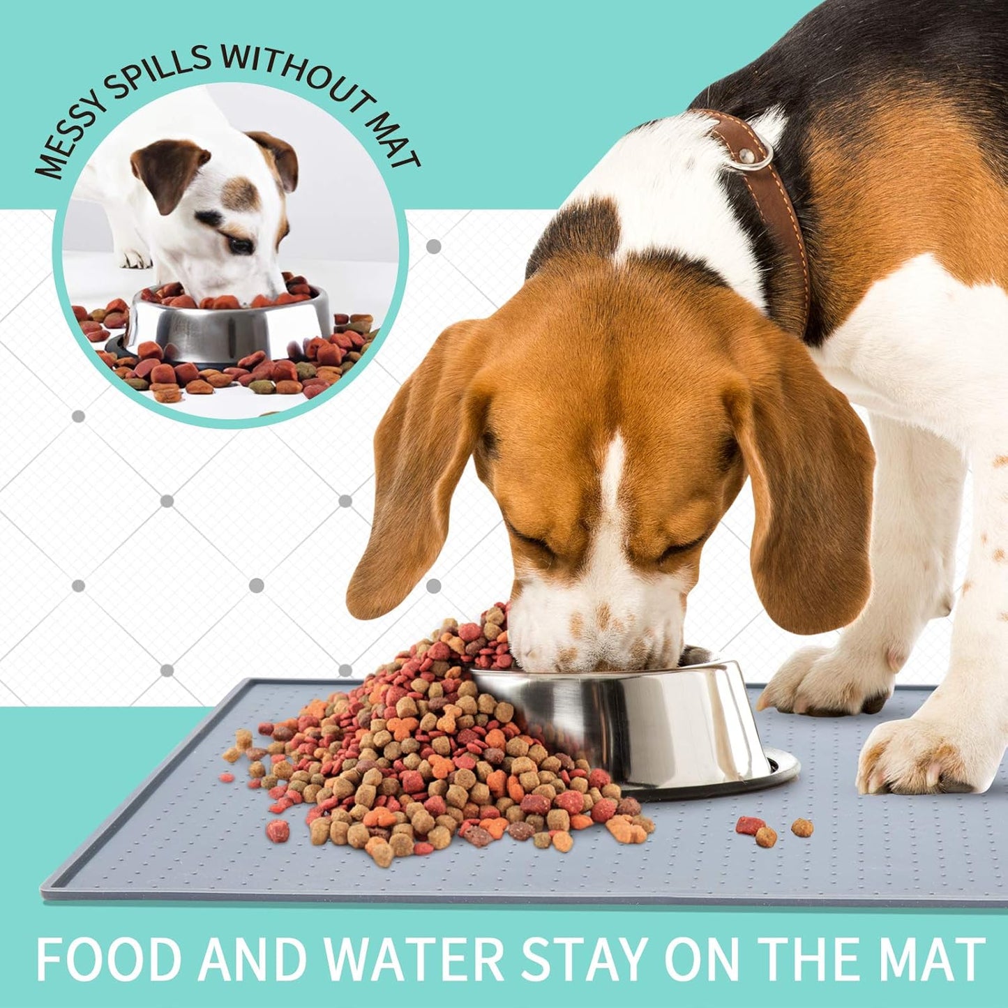 Silicone Dog Food Mat - Waterproof