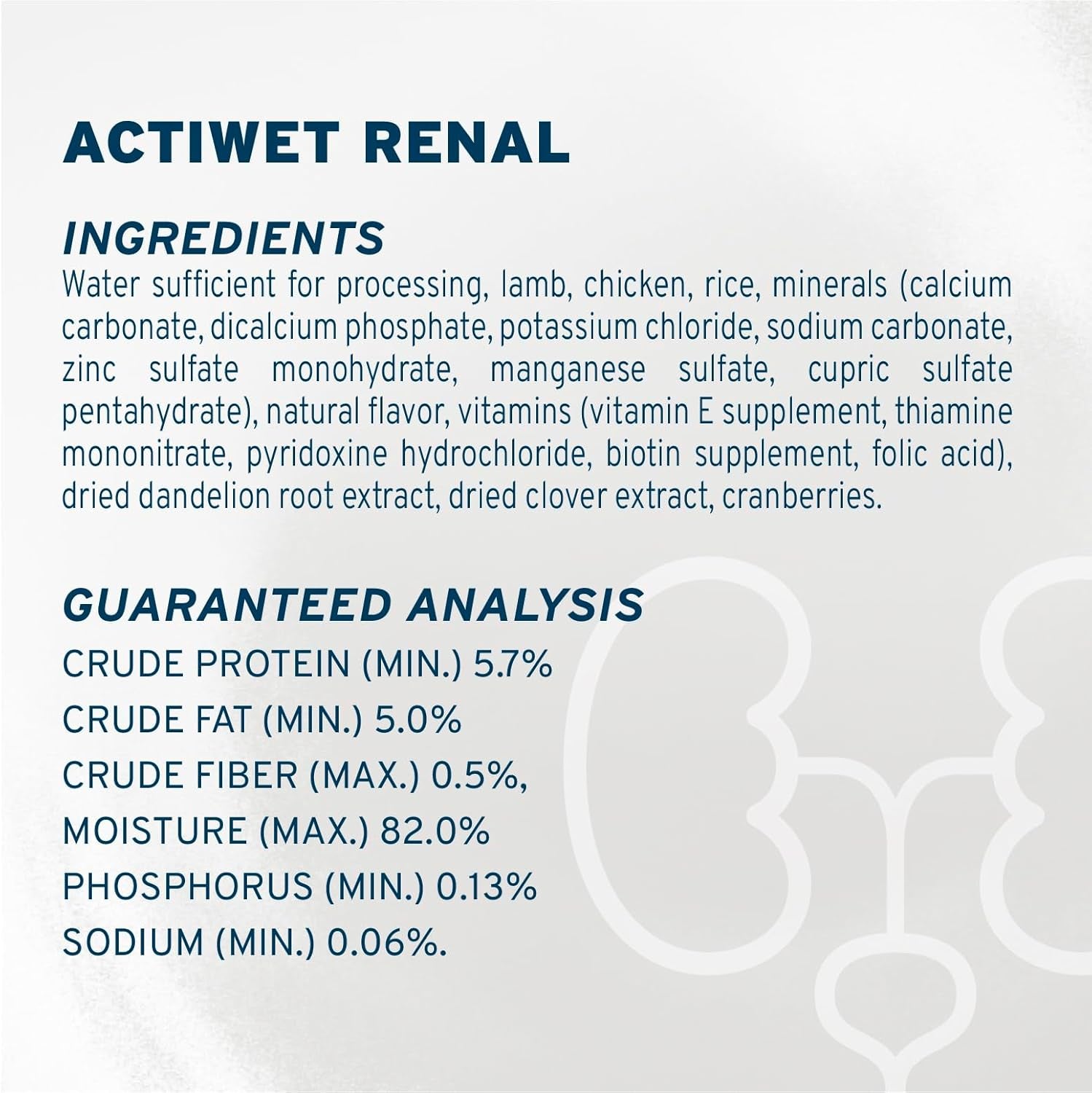 Vet Formulated Wet Dog Food for Kidney Support