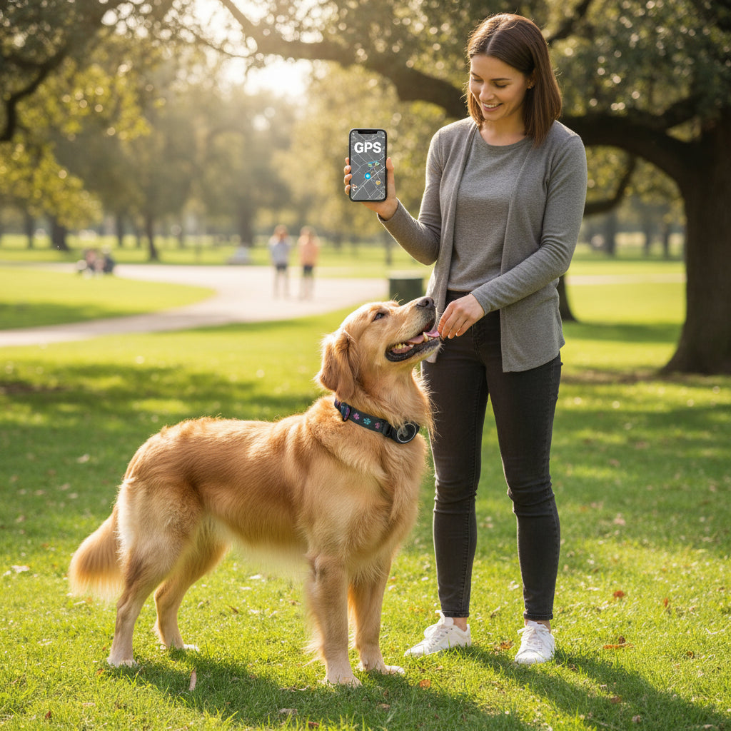 Dog Collar with Airtag Holder