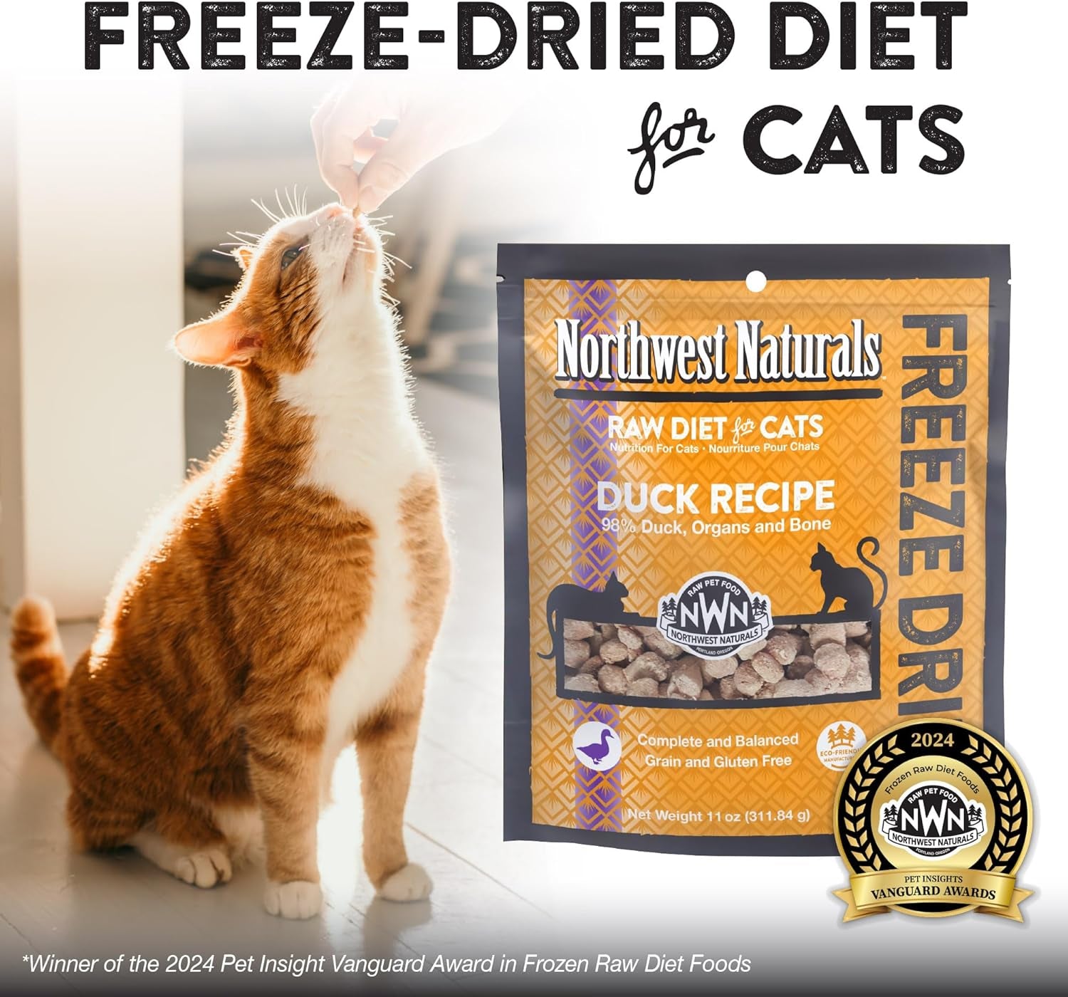 Freeze-Dried Duck Cat & Kitten Food 
