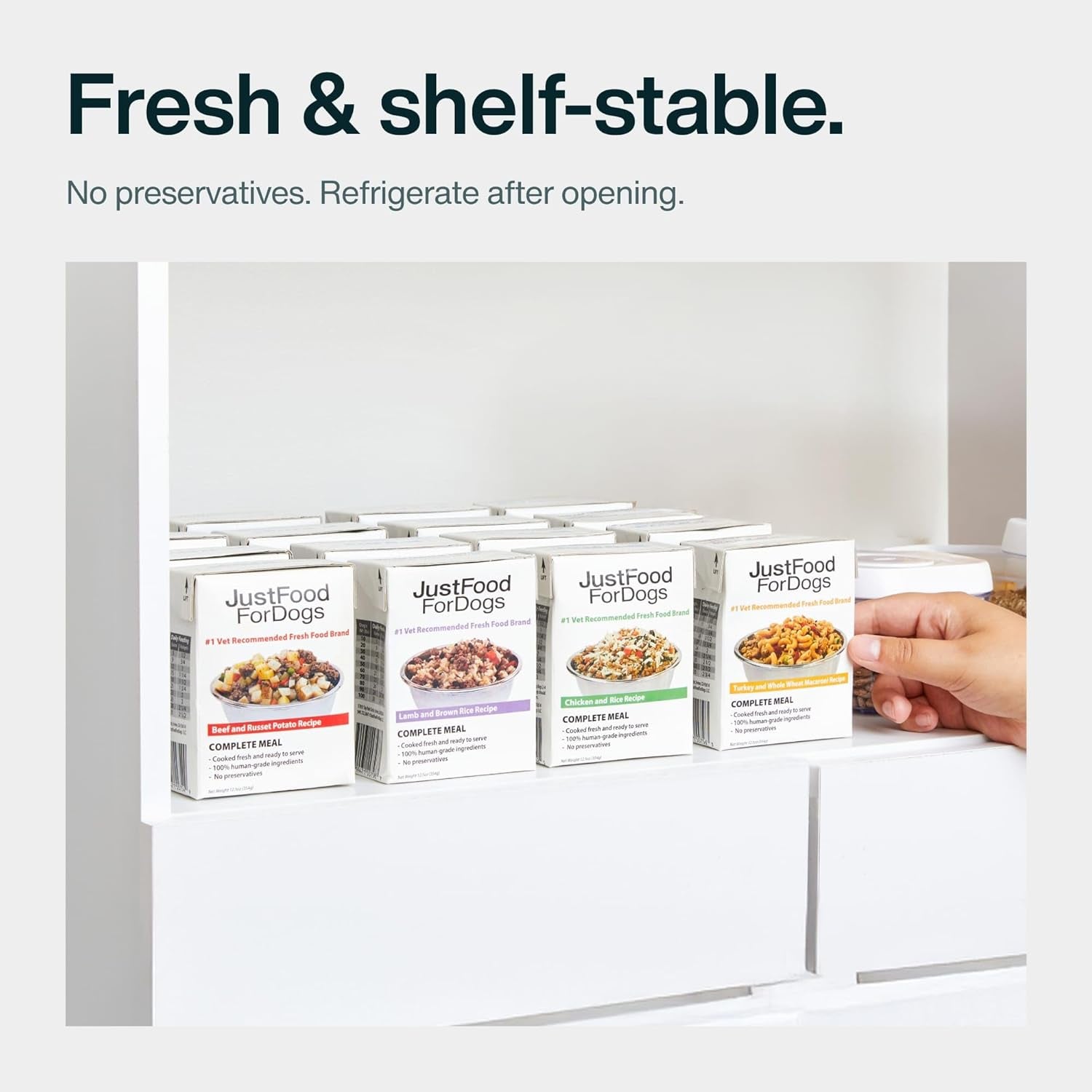 Pantry Fresh Dog Food, Complete Meal or Dog Food Topper, Beef & Russet Potato